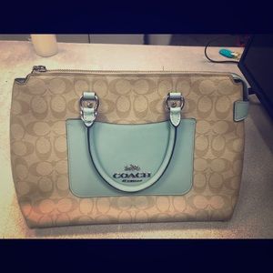 Coach F38089 Signature Mini Emma Satchel Light